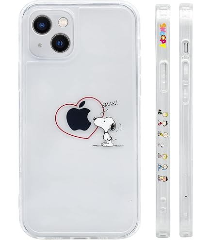 Amazon.co.jp: スヌーピー iPhone14 用 ケース クリア 保護カバー